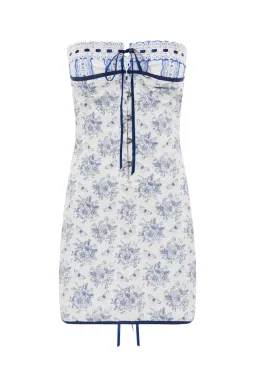 With Jean Sabrin Dress Toile Papillon Size S/Au 8 for rent on The Volte - image 4