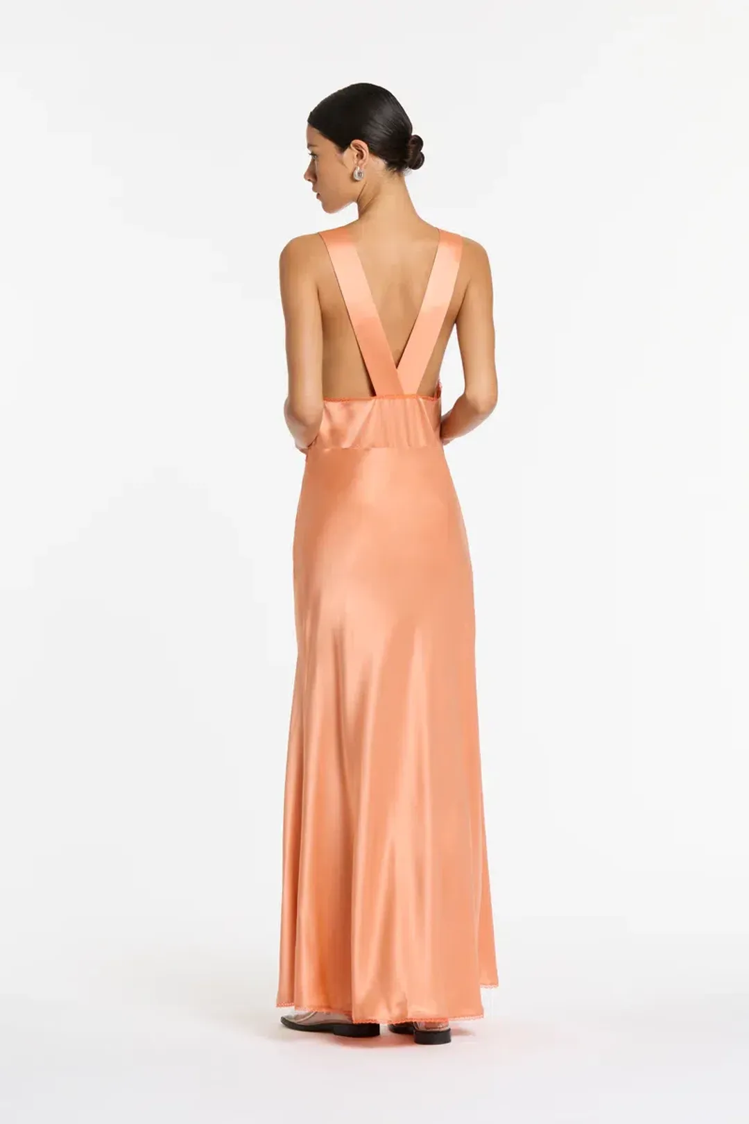 Sir The Label Aries Cut Out Gown Peach Size 6 for rent on The Volte - main image