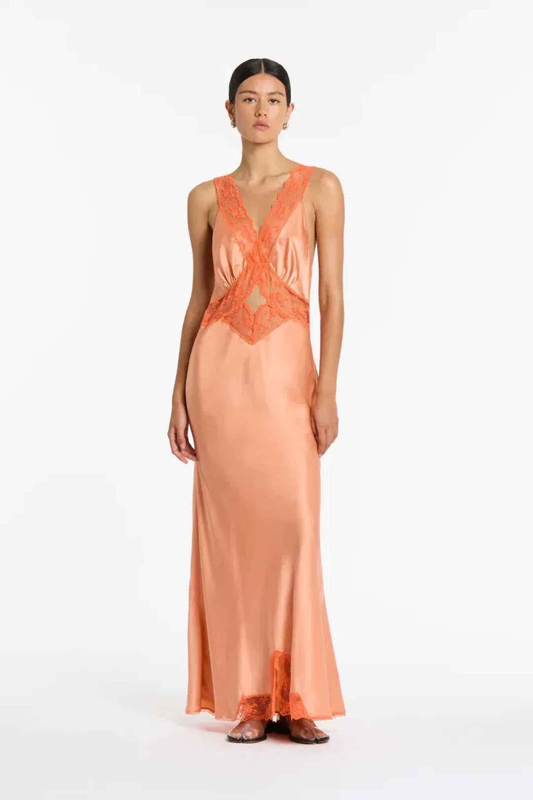 Sir The Label Aries Cut Out Gown Peach Size 6 for rent on The Volte - main image