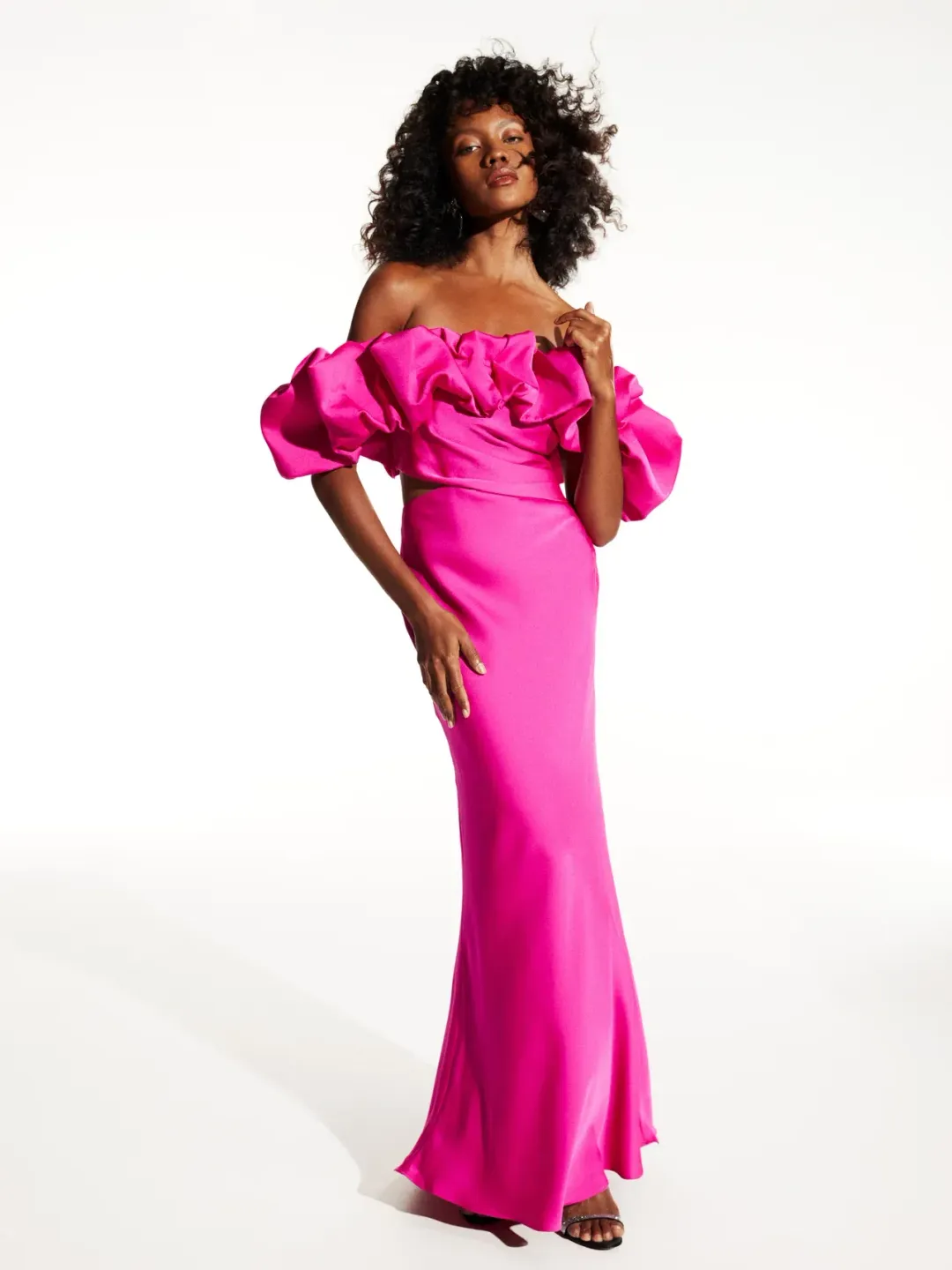 Sheike Margot Maxi Dress Pink Size 6 for rent on The Volte - main image