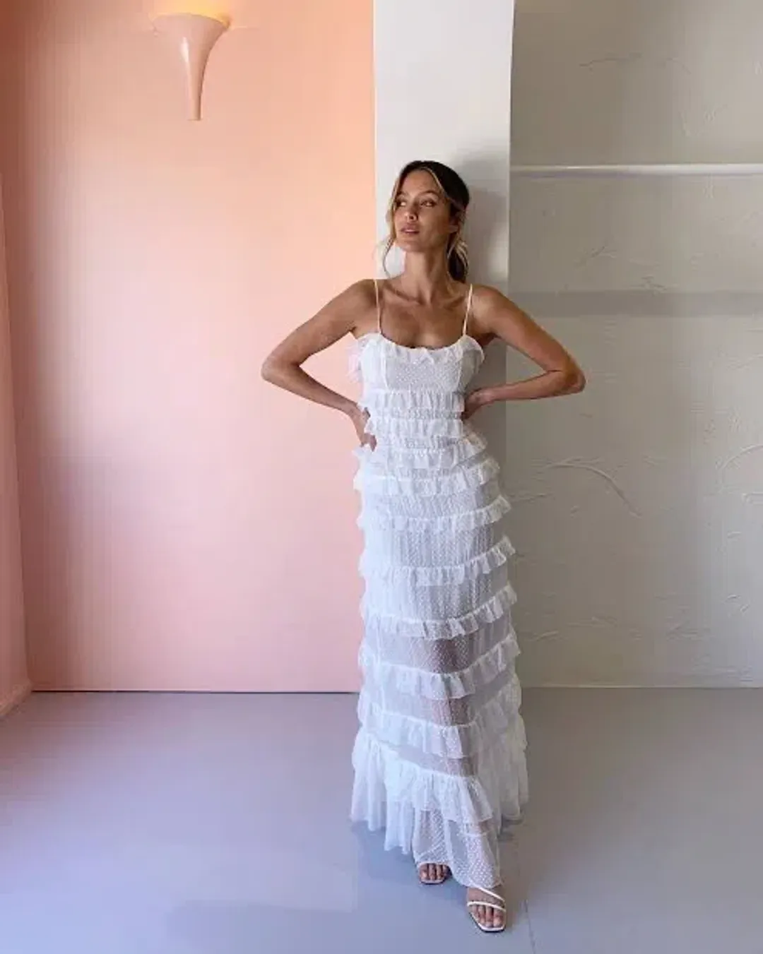Hansen and Gretel Ophelia Dress in Ivory Size Small for rent on The Volte - main image