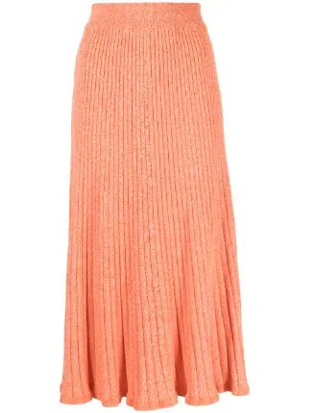 Anna Quan Bebe Top and Felicia Skirt Ribbed Knit Set Orange Zest Size AU 6 for rent on The Volte - main image