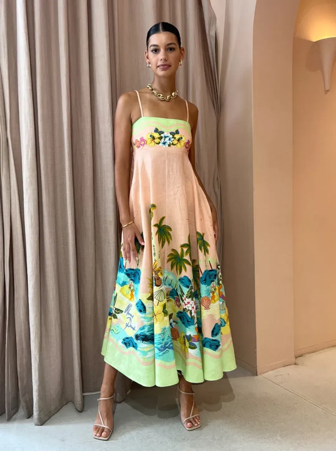 Alemais Mermaid Point Dress Print Size AU 12 for rent on The Volte - main image