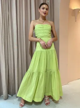 Bec & Bridge Solstice Drop Maxi Dress Green Size 6 for rent on The Volte - image 1