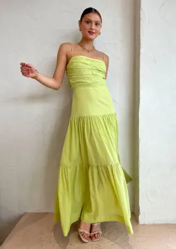 Bec & Bridge Solstice Drop Maxi Dress Green Size 6 for rent on The Volte - image 3