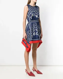 Valentino Garavani Silk Puzzle Print Dress IT38/AU 8 for rent on The Volte - image 2