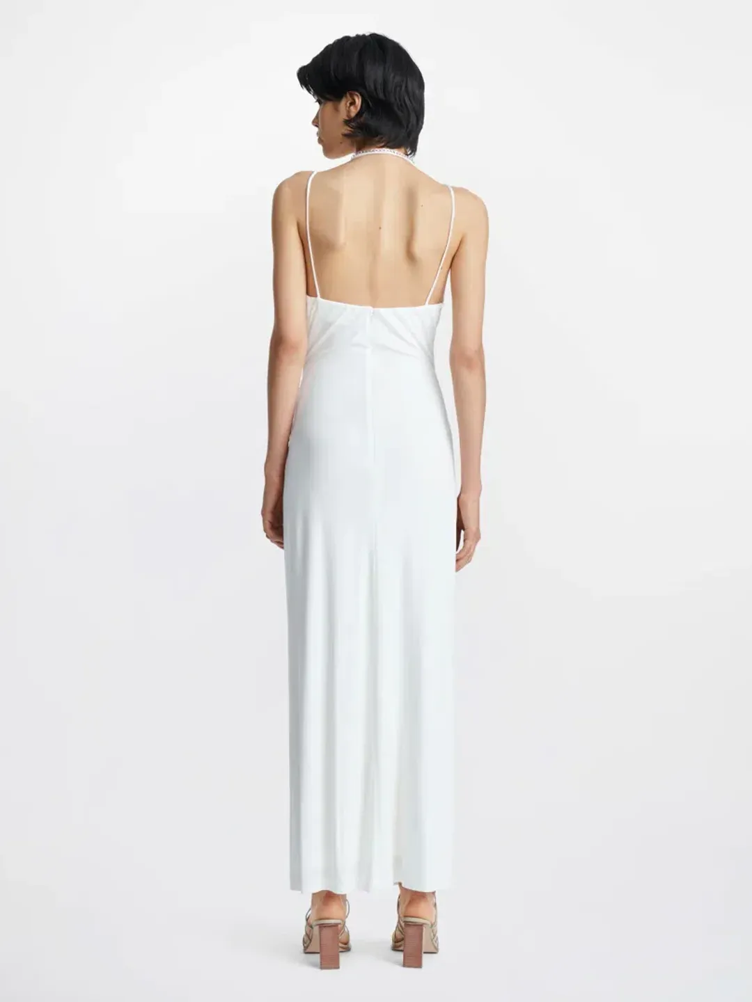 Dion Lee Rivet Pierced Dress White Size 6 for rent on The Volte - main image