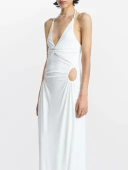 Dion Lee Rivet Pierced Dress White Size 6 for rent on The Volte - image 2