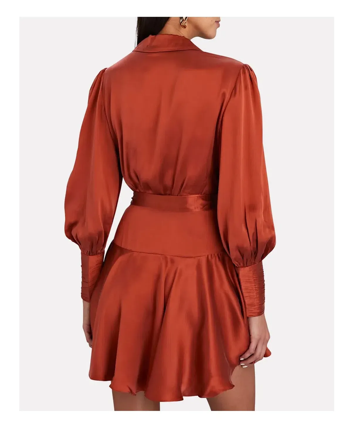 Zimmermann Silk Wrap Mini Dress Sienna Size 1 / Au 10 - Image 2