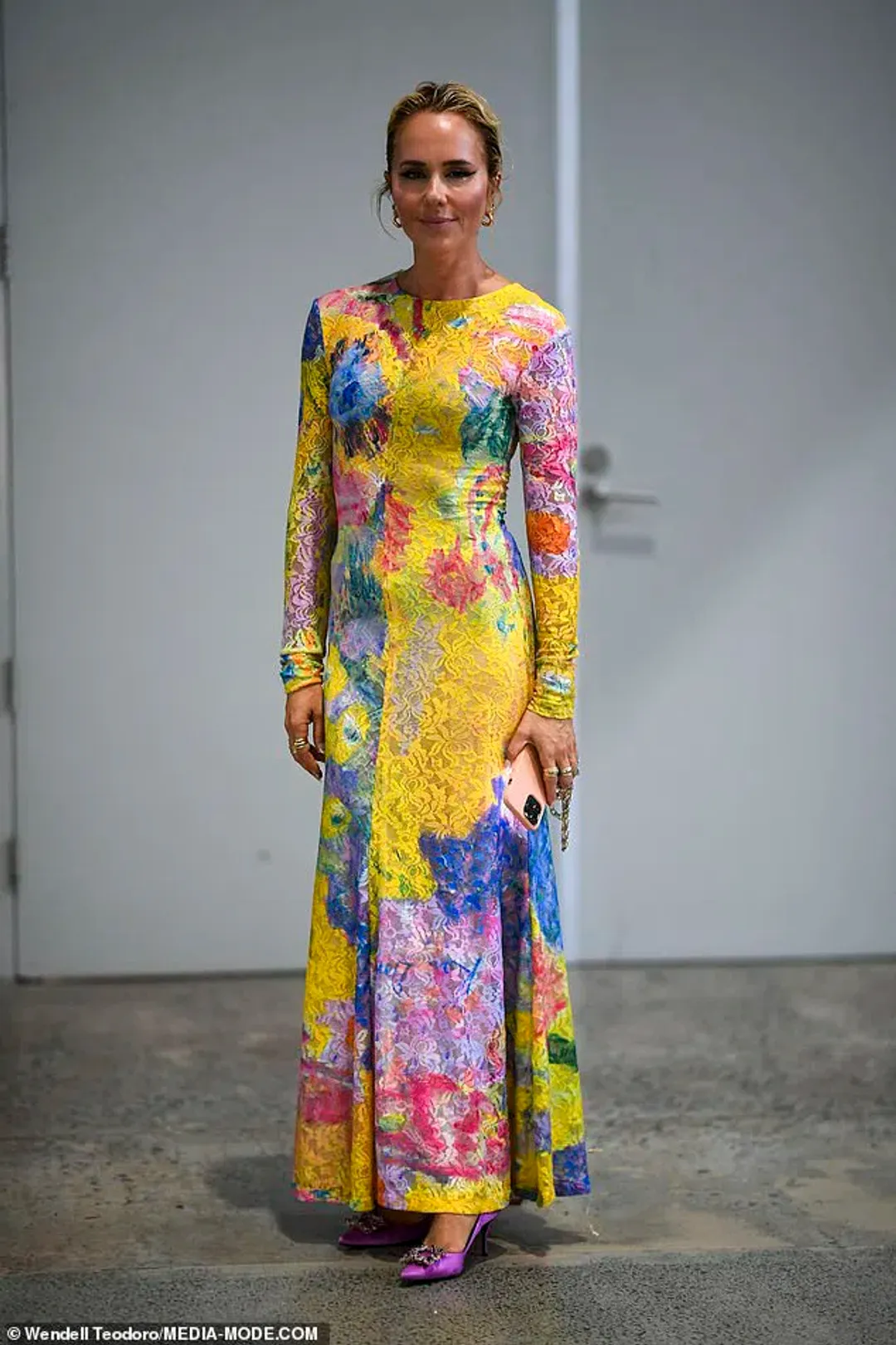 Romance was born Yellow Reef Long Sleeve Lace Frock Multi Size 12 for rent on The Volte - main image