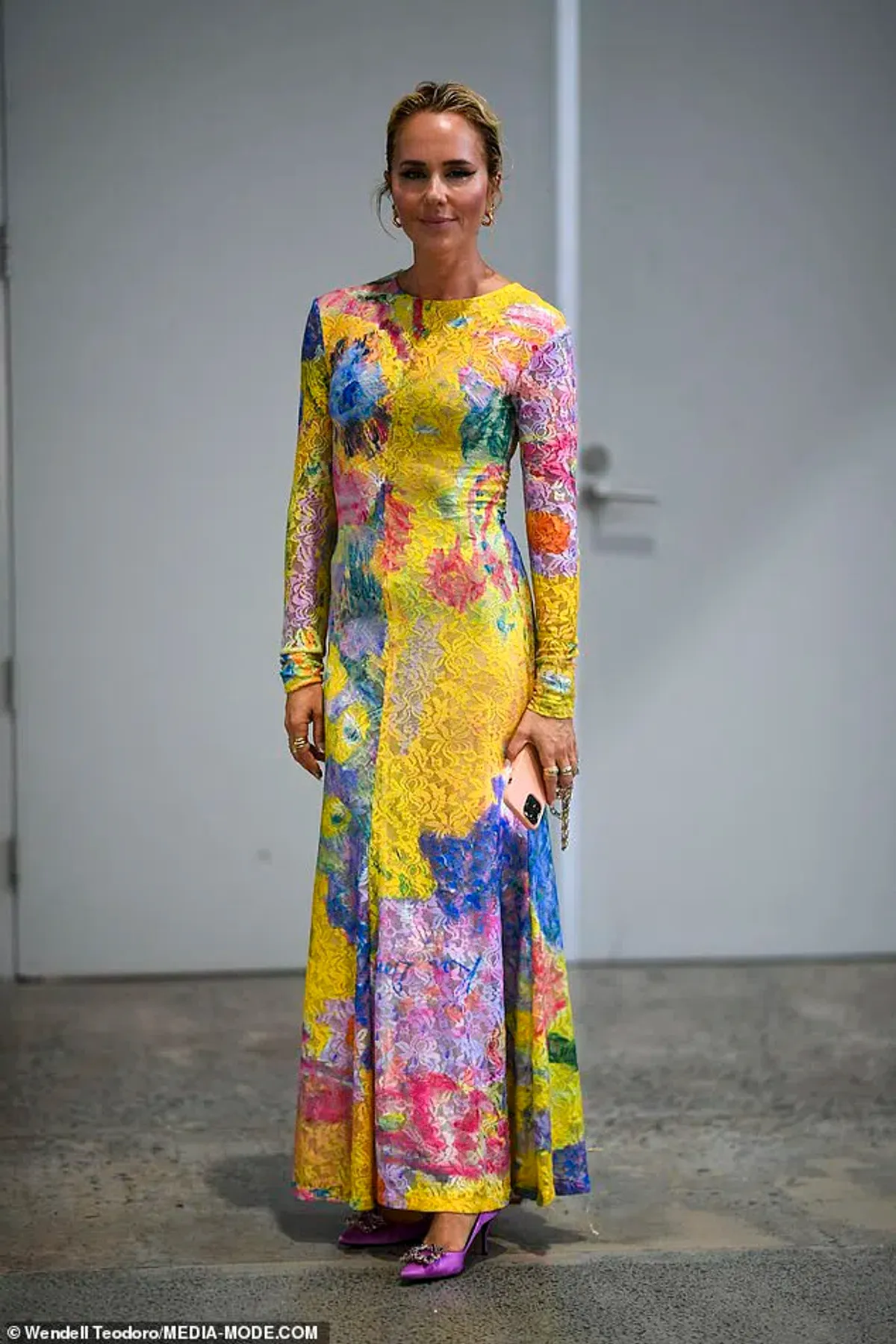 Romance was born Yellow Reef Long Sleeve Lace Frock Multi Size 12 - Image 3