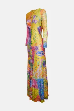 Romance was born Yellow Reef Long Sleeve Lace Frock Multi Size 12 for rent on The Volte - image 5