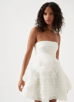 Aje Expressive Pleated Mini Dress Size 8 for rent on The Volte - image 1