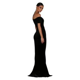 Elle Zeitoune Solange Gown Black Size 10 for rent on The Volte - image 1