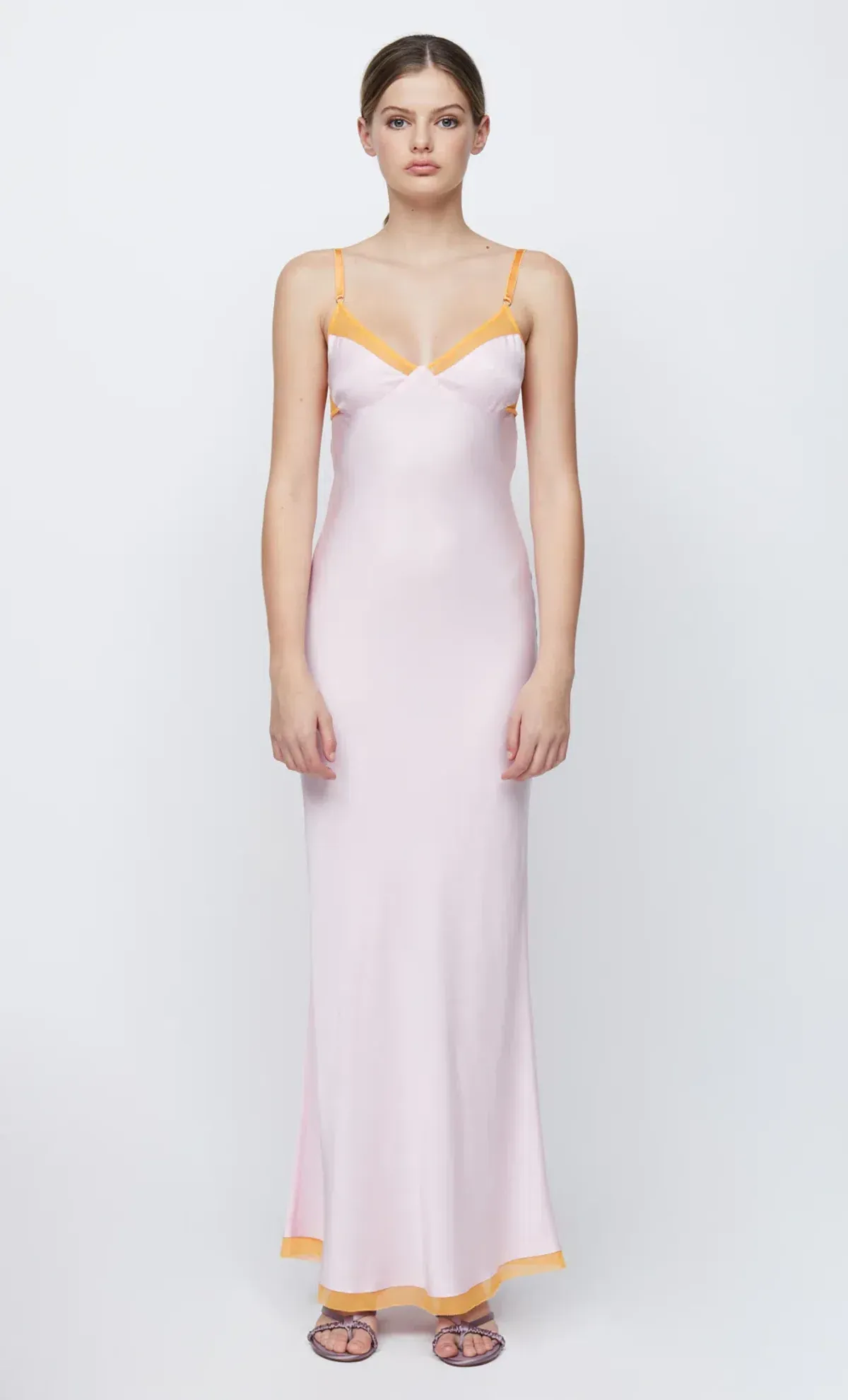 Bec & Bridge Joelle Maxi Dress Quartz/Tangerine Size 8 - Image 5