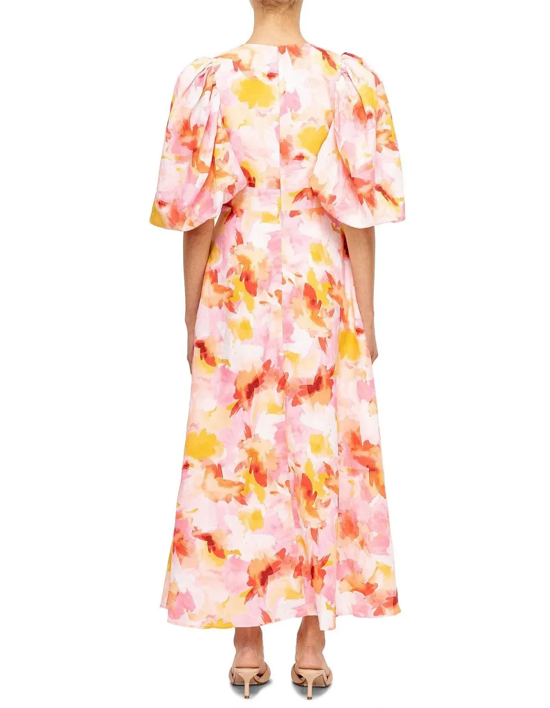 Acler The Hamilton Dress in Pink Floral Size 10 for rent on The Volte - main image