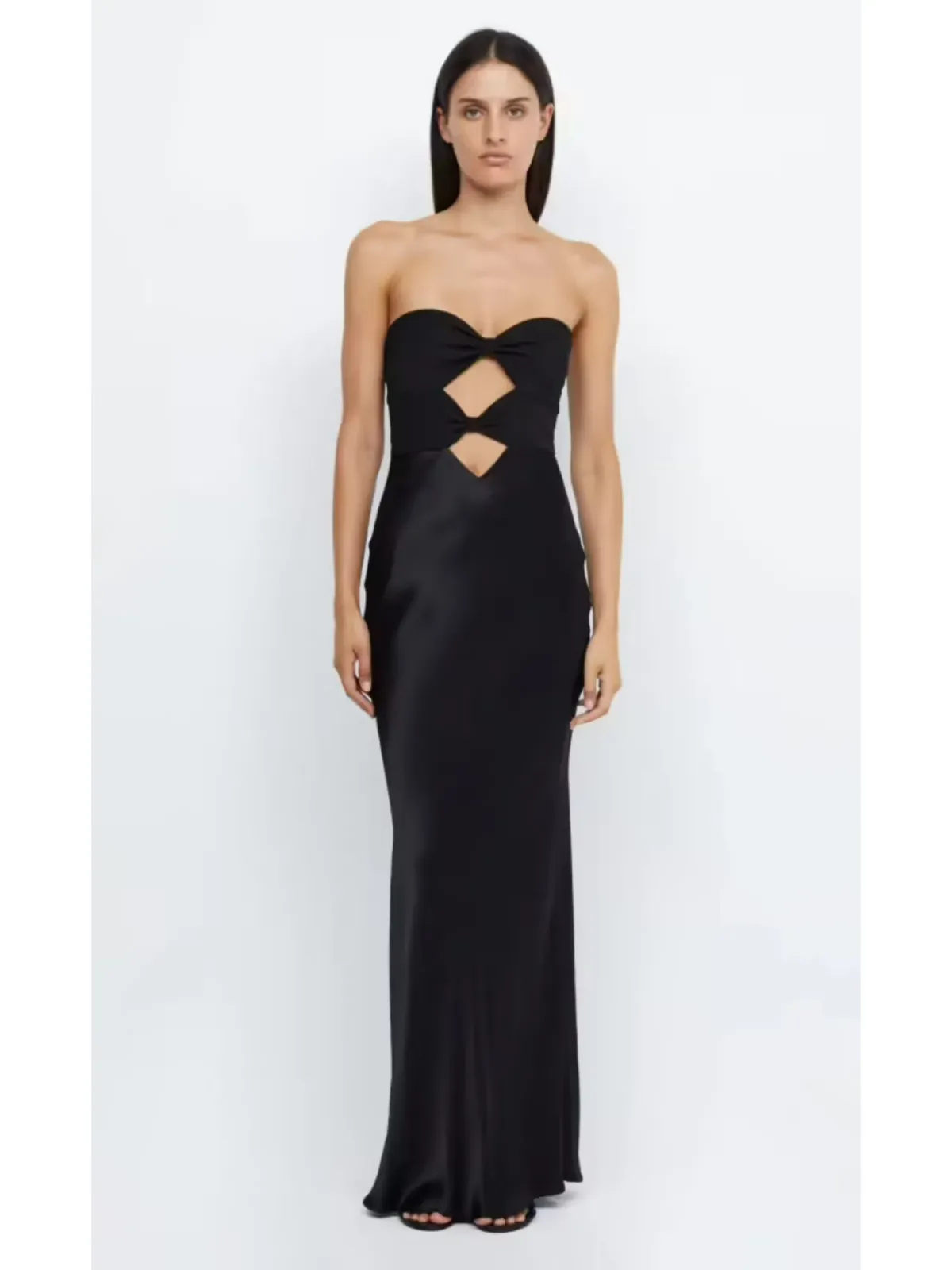 Bec & Bridge Halle Strapless Dress Black Size AU 6 - Image 1