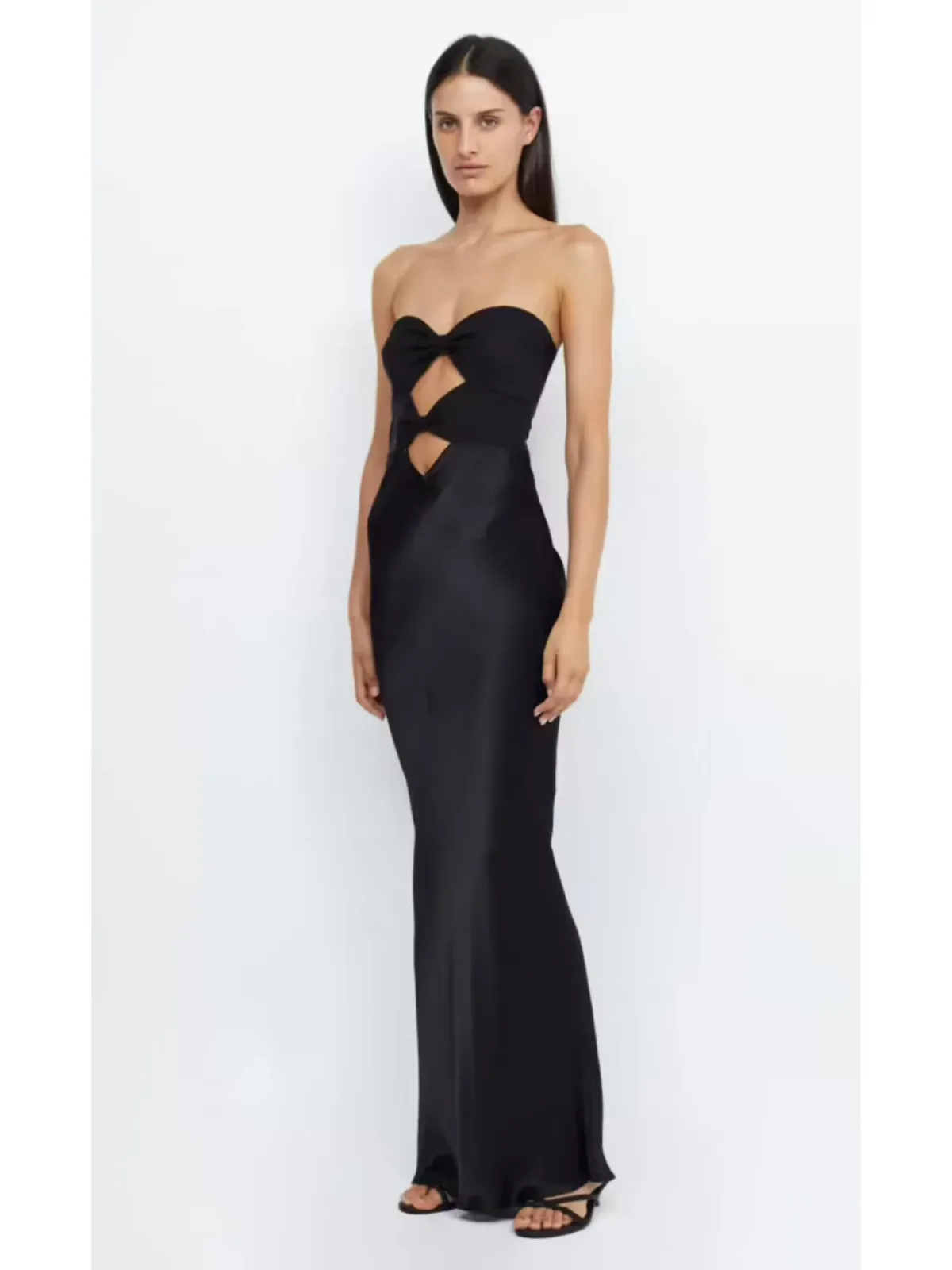 Bec & Bridge Halle Strapless Dress Black Size AU 6 - Image 3