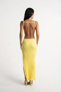Isabelle Quinn Millie Maxi Dress Yellow Size 10 for rent on The Volte - image 3