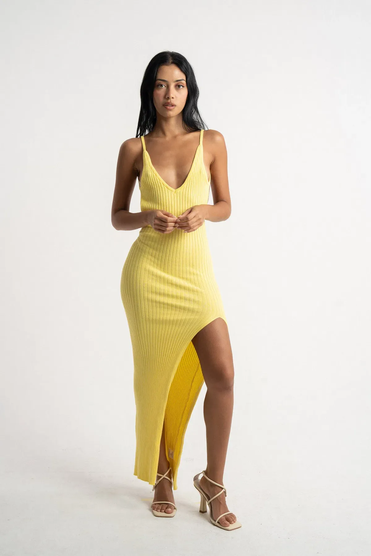 Isabelle Quinn Millie Maxi Dress Yellow Size 10 for rent on The Volte - main image