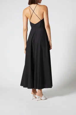 Scanlan Theodore Cotton Strappy Dress Navy Size 8 for rent on The Volte - image 2