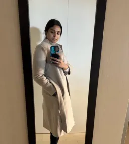 Reiss Wrap Coat Oatmeal / Beige Size 10 for rent on The Volte - image 1