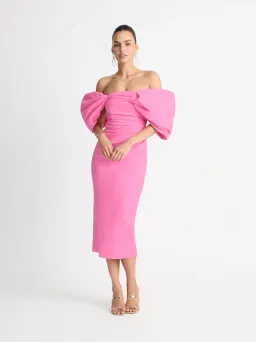 Sheike Ever After Midi Dress Pink Size 8 for rent on The Volte - image 1