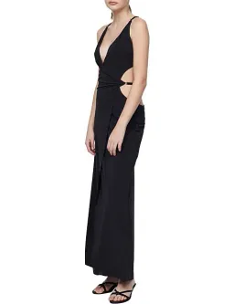 Bec & Bridge Zadie Wrap Maxi Dress Black Size 10 for rent on The Volte - image 2