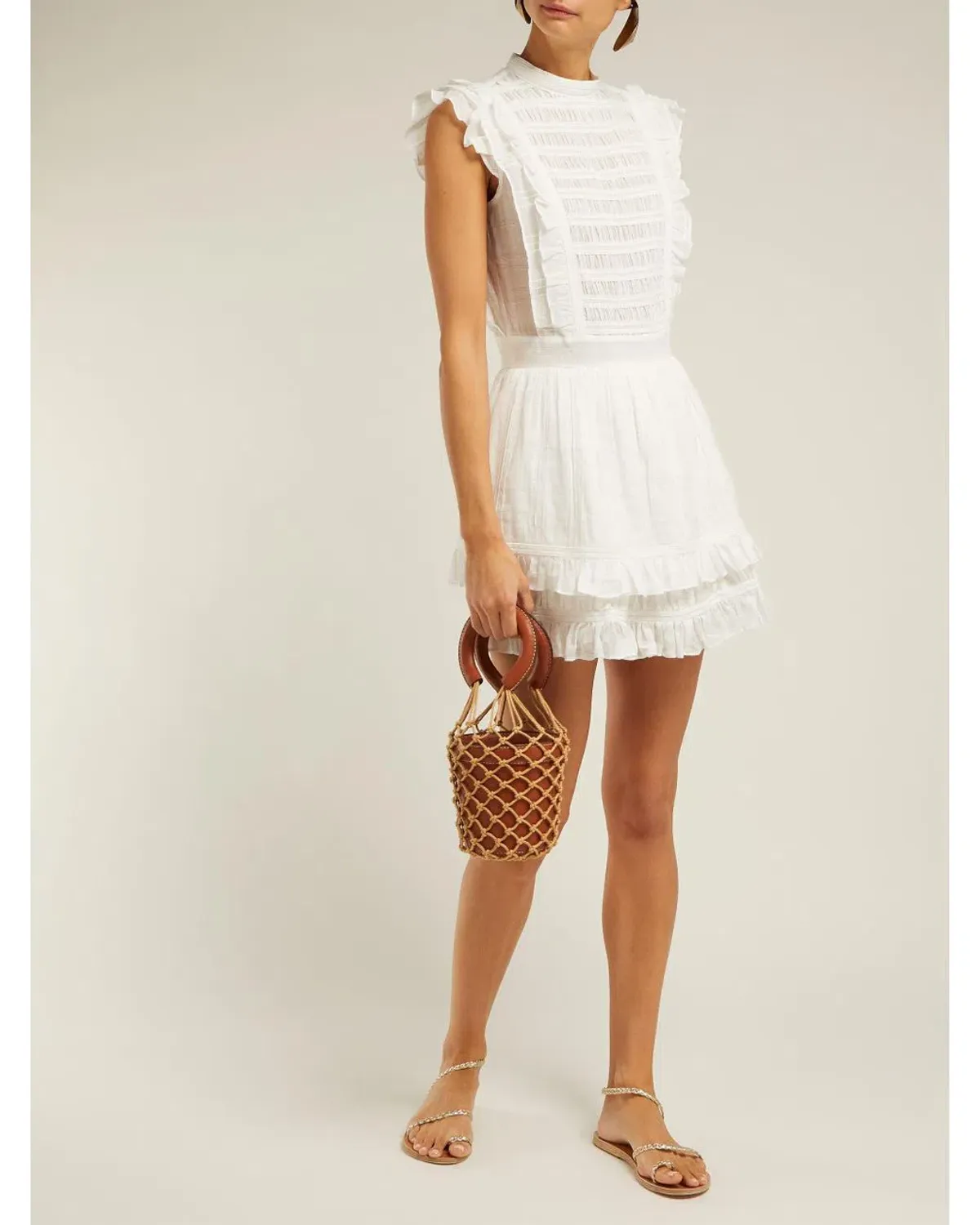 Sir The Label Aurelie Open Back Mini Dress White Size 1/Au 8 - Image 1