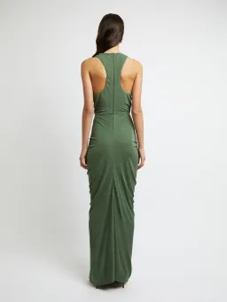 Christopher Esber Vivenda Drape Front Dress Green Size 8 / S for rent on The Volte - image 3