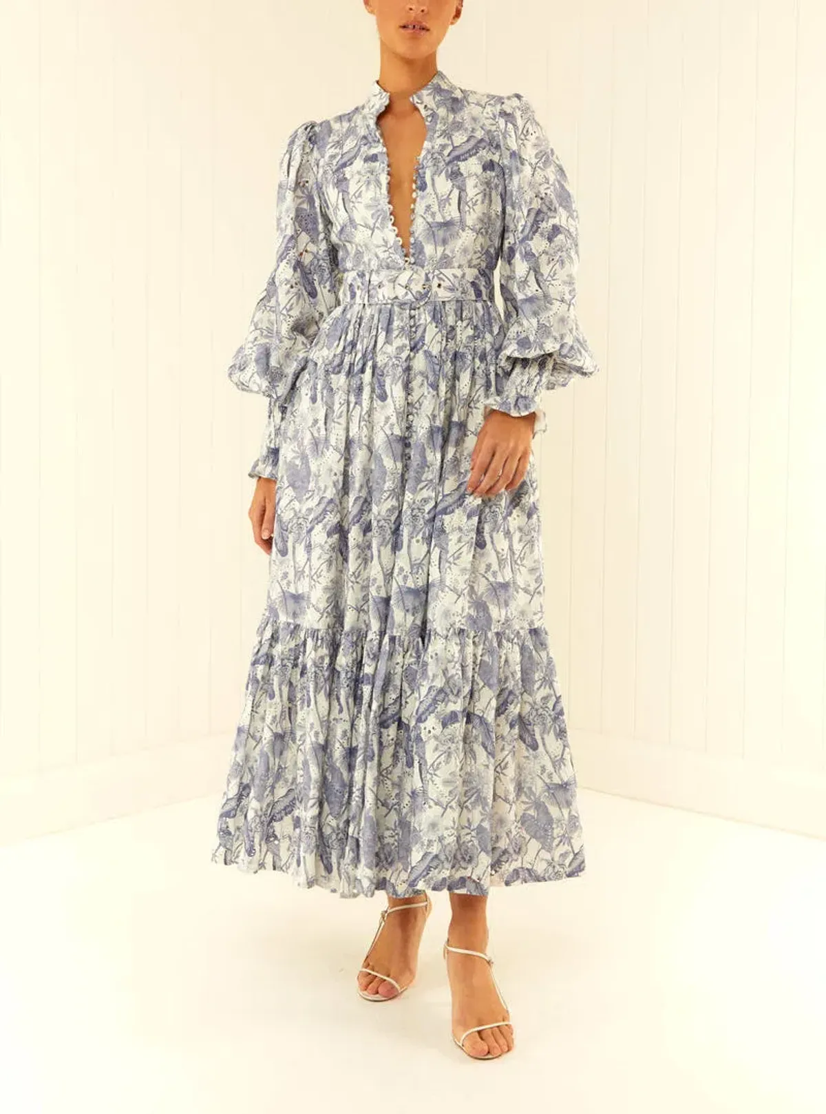 Palm Noosa Royal Flush Dress Jungle Blue Size 10 - Image 1