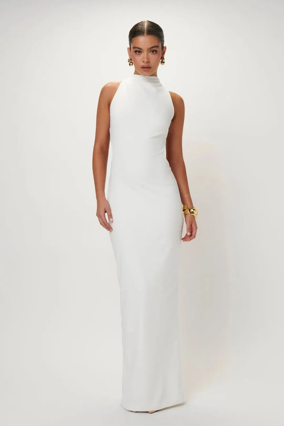 Effie Kats Ambre Gown White Size 8 for rent on The Volte - main image