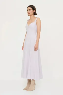 Clea Remy Bustier Midi Dress in Lilac Size XS / Au 6 for rent on The Volte - image 5