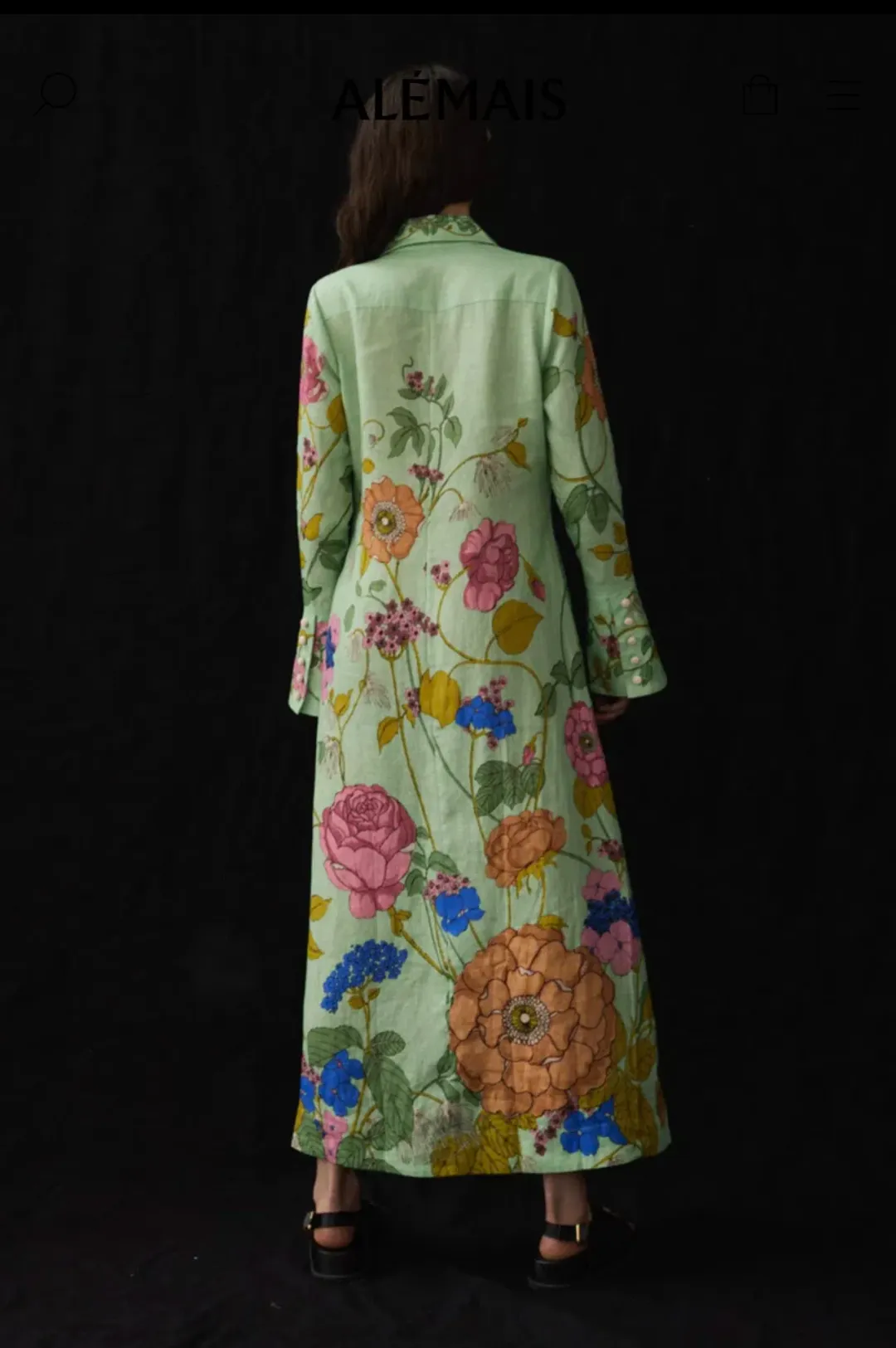 Alemais Olivia Shirtdress Floral Size 10 / M for rent on The Volte - main image