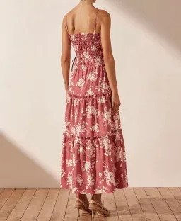 Shona Joy Cali Tiered Midi Dress Cali Print Size 8 for rent on The Volte - image 2