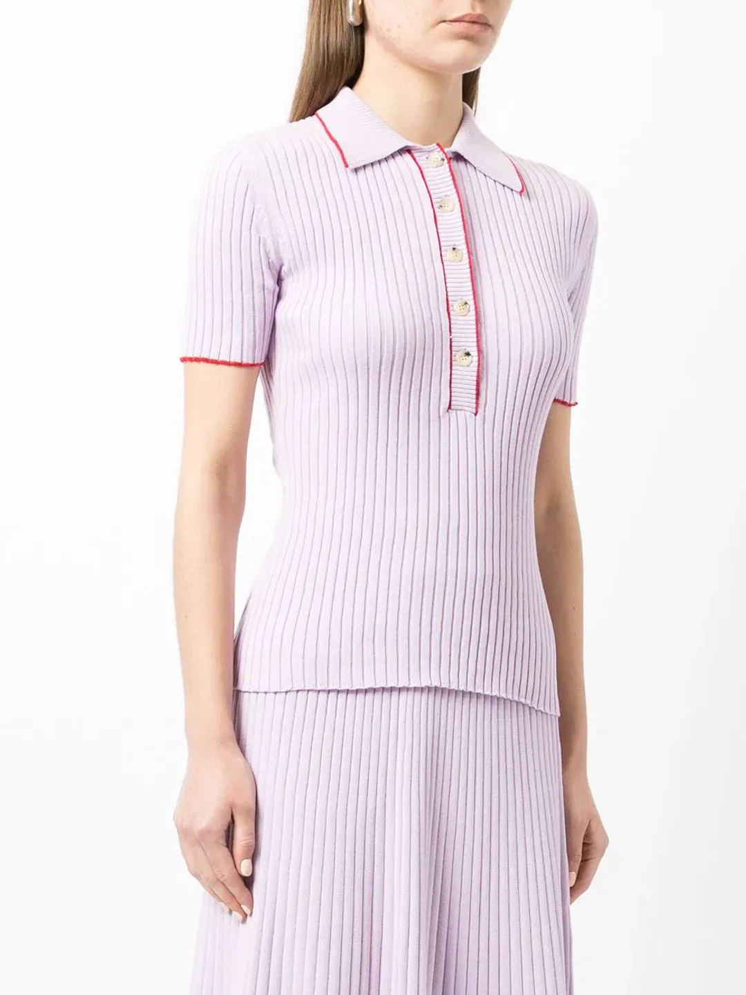 Anna Quan Eden Top & Felicia Skirt Lilac Orchid Set Size AU 8 for rent on The Volte - main image
