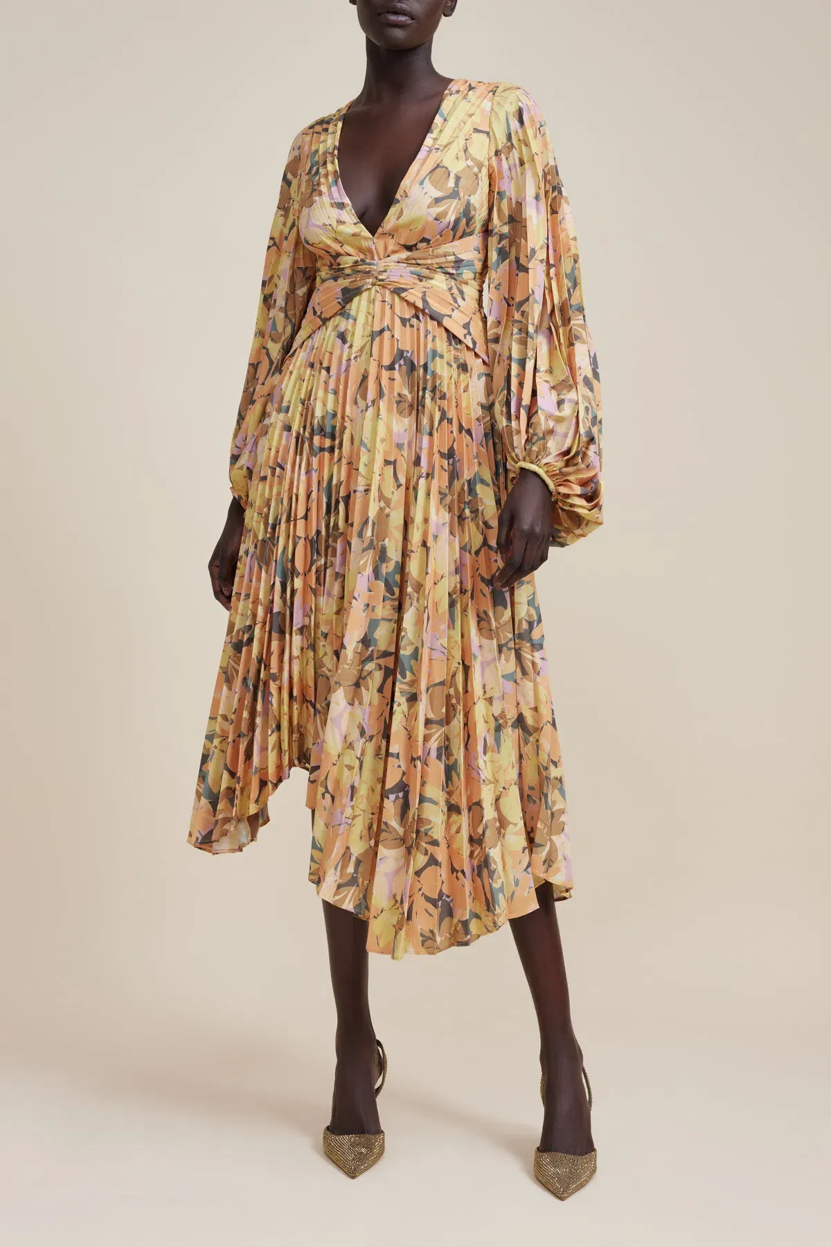 Acler Palms Kaleidoscope Midi Dress Floral Size 8 - Image 2