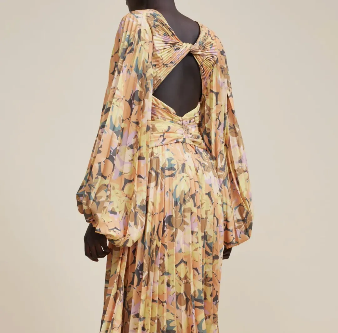 Acler Palms Kaleidoscope Midi Dress Floral Size 8 for rent on The Volte - main image