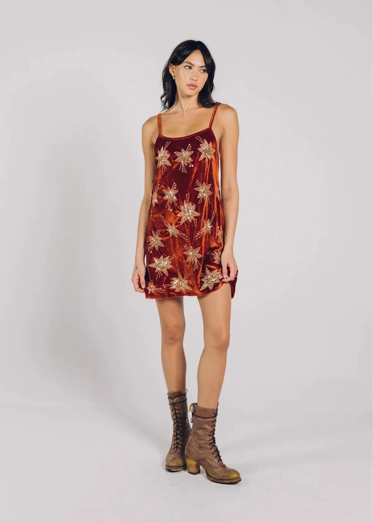 Lenni The Label Mali Dress Orange Size L AU 10 for rent on The Volte - main image