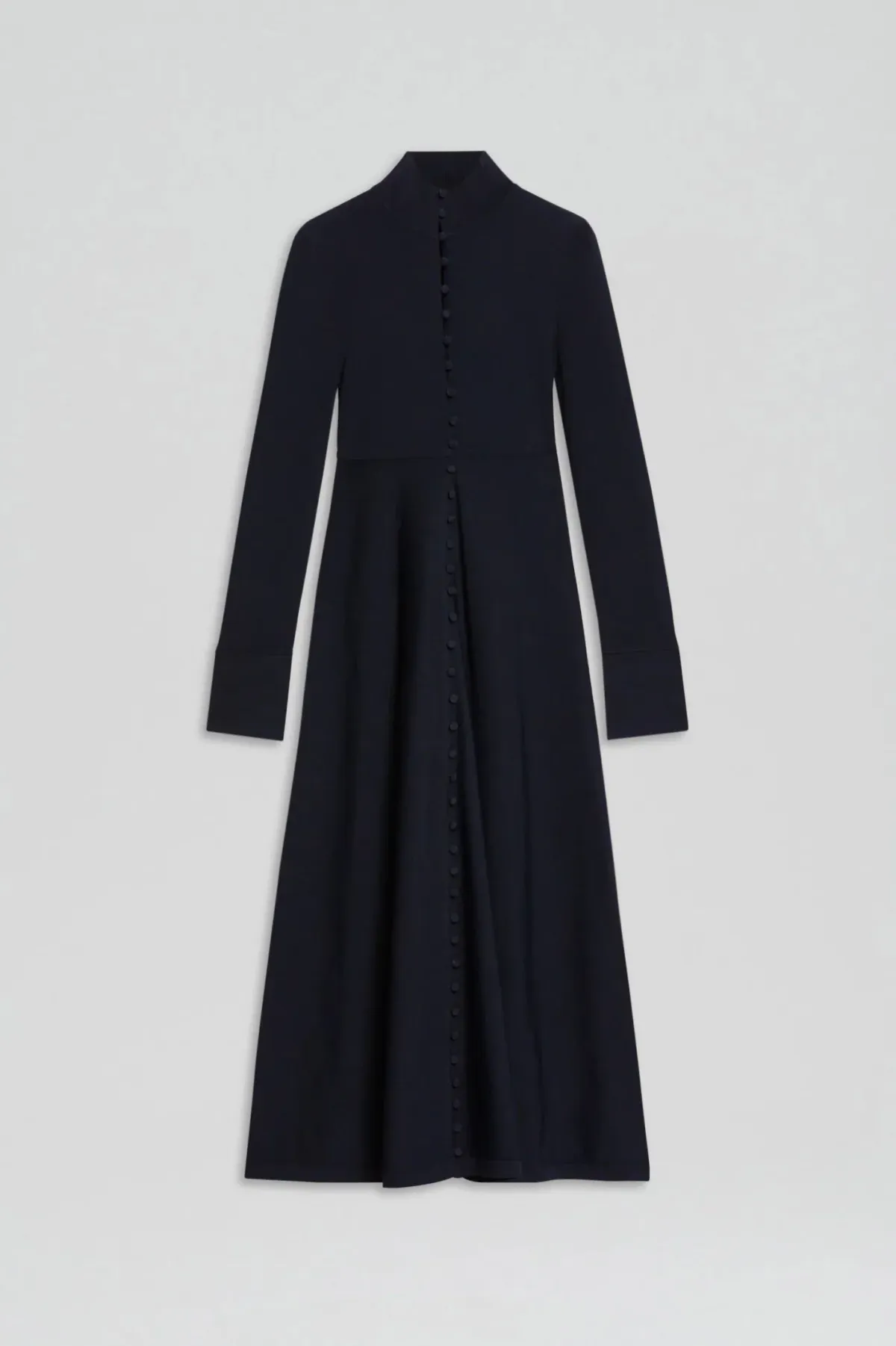Scanlan Theodore Crepe Knit Button Polo Dress Navy Size M / AU 10 - Image 4