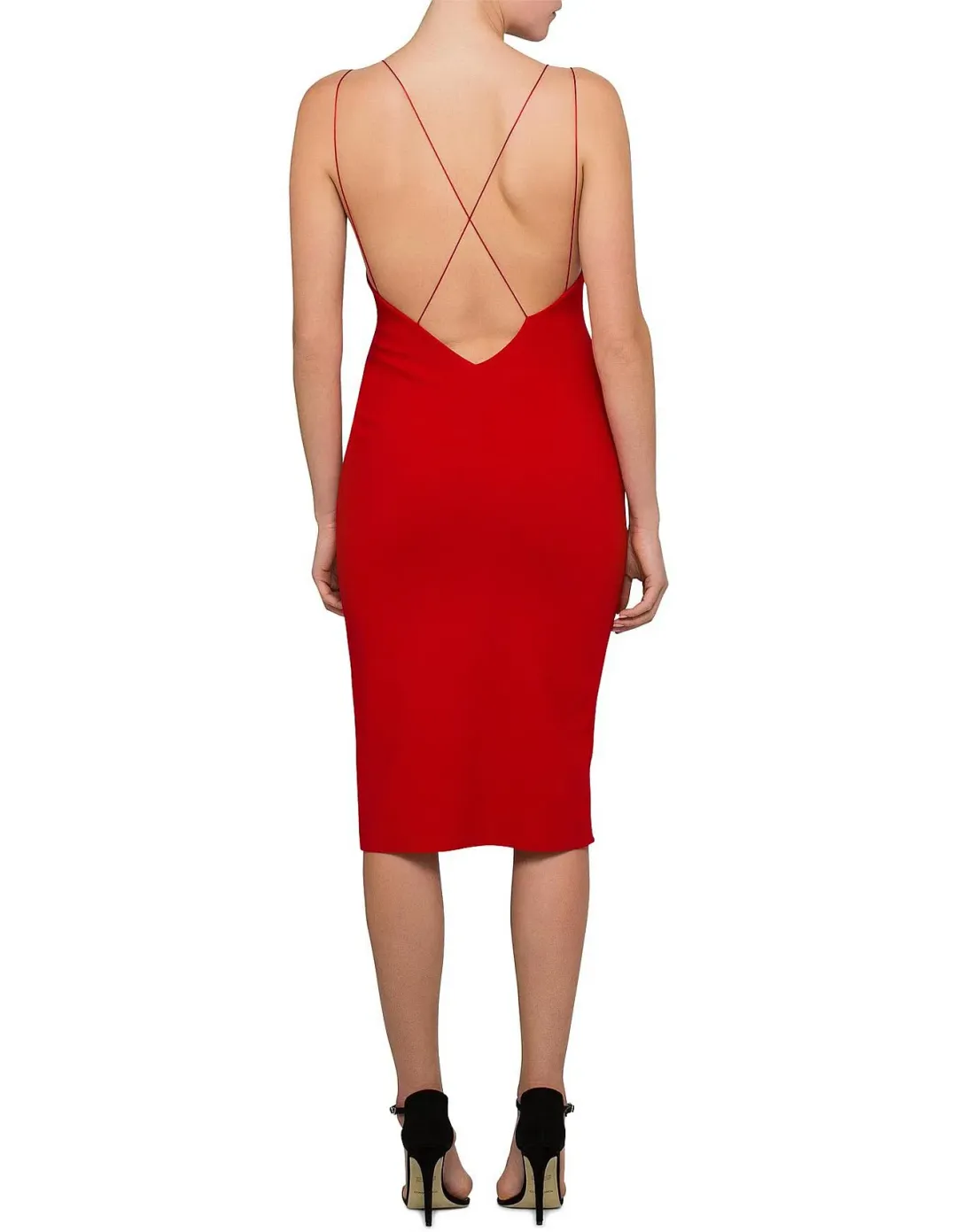Bec & Bridge Florence Midi Dress Red Size AU 8 for rent on The Volte - main image