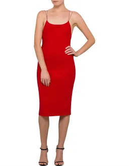 Bec & Bridge Florence Midi Dress Red Size AU 8 for rent on The Volte - image 1