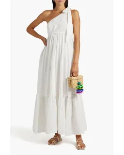 Zimmermann Juliette One Shoulder White Maxi Dress White Size 0 /AU 6 for rent on The Volte - image 1