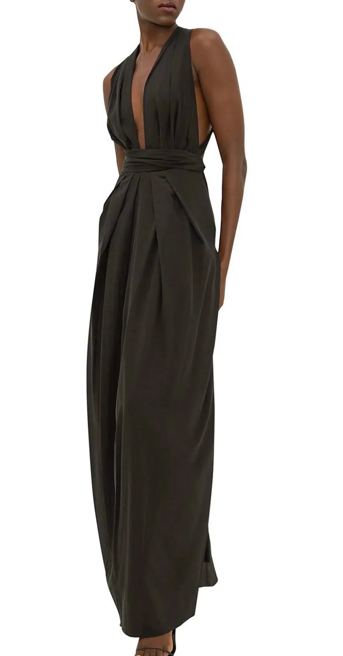 Bianca Spender Black Silk CDC Ascendant Gown Black Size 8 - Image 4