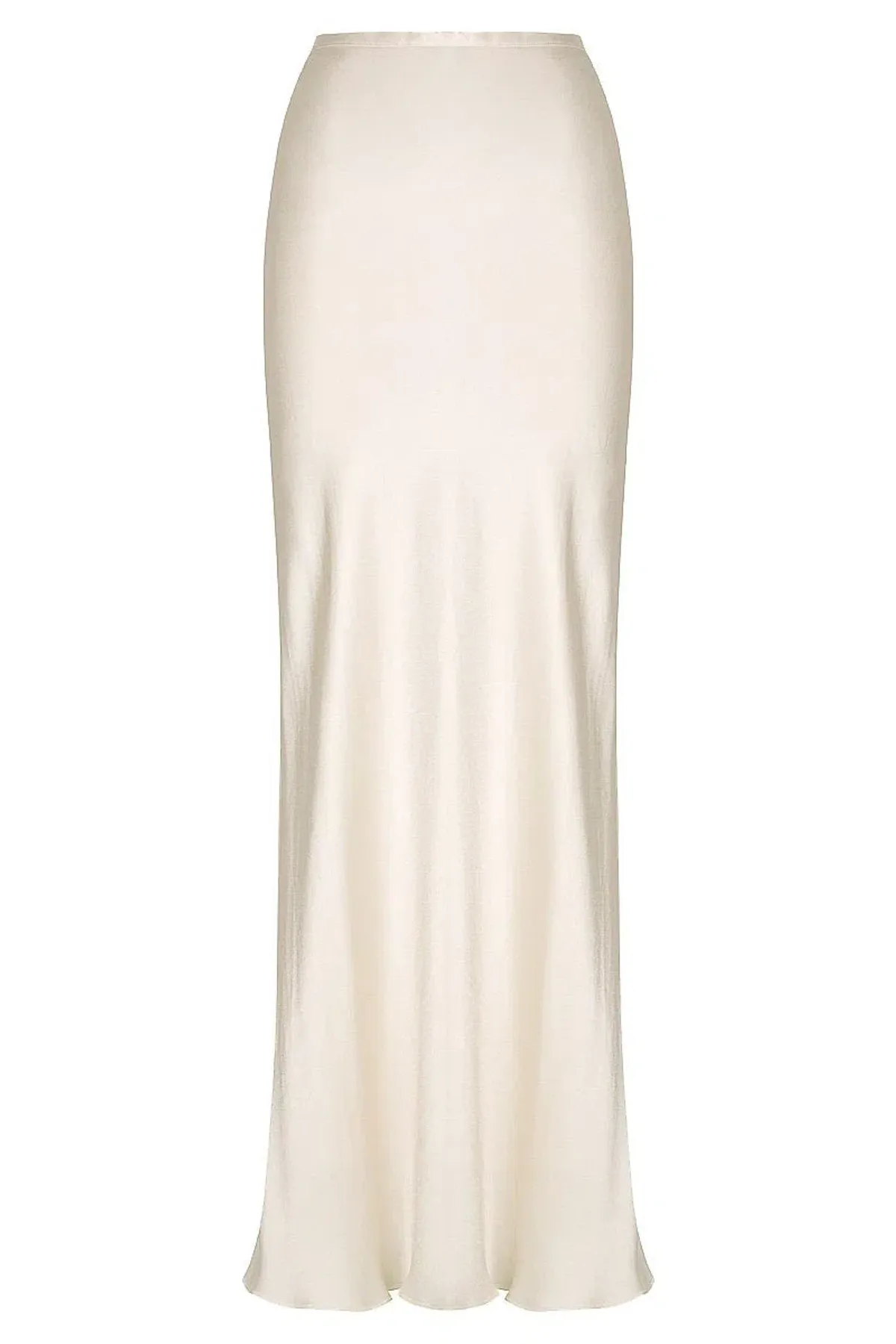 Shona Joy La Lune Corded Ruched Bralette & Bias Maxi Skirt Set Cream Size 8 - Image 2