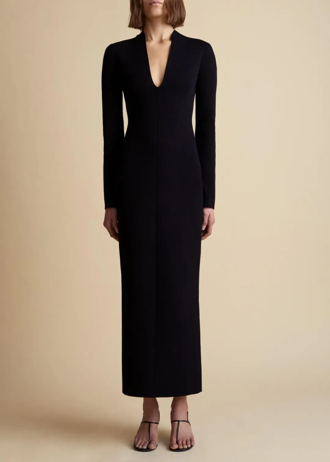 Khaite Odette Dress Black Size S/AU 8 for rent on The Volte - main image