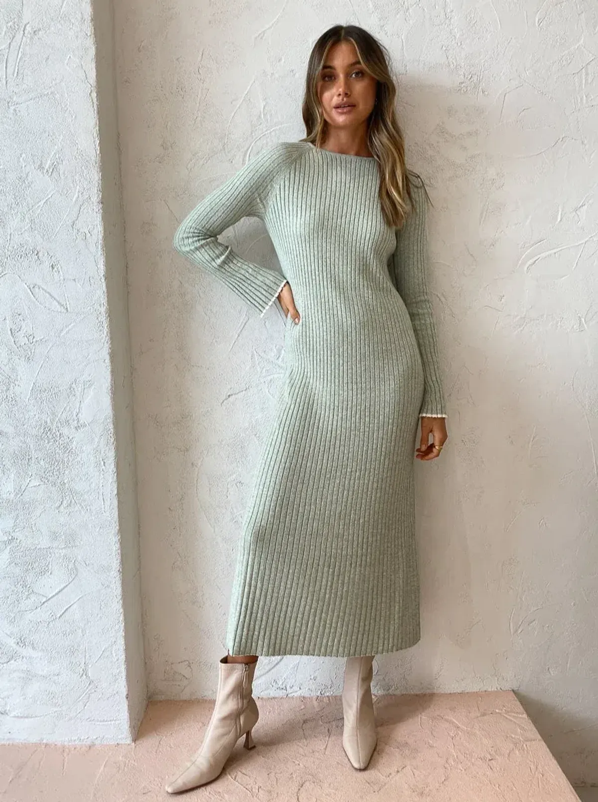 Friends with Frank Thea Dress in Pistachio Twist Size M/Au 10 - Image 4
