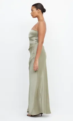Bec & Bridge The Dreamer Strapless Maxi Dress Sage Green Size 12 / L for rent on The Volte - image 3