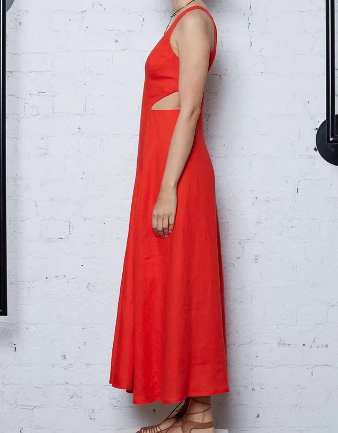 Kitx Faithful Love Midi Dress Red Size 8 / S for rent on The Volte - main image