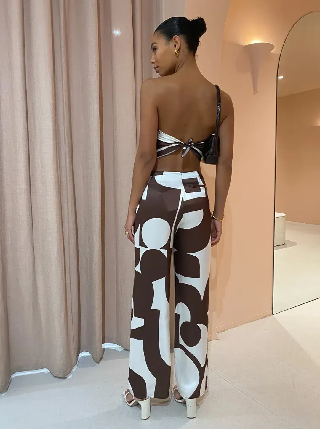 Sir The Label Julien Pant Print Size 2 / AU 10 for rent on The Volte - main image